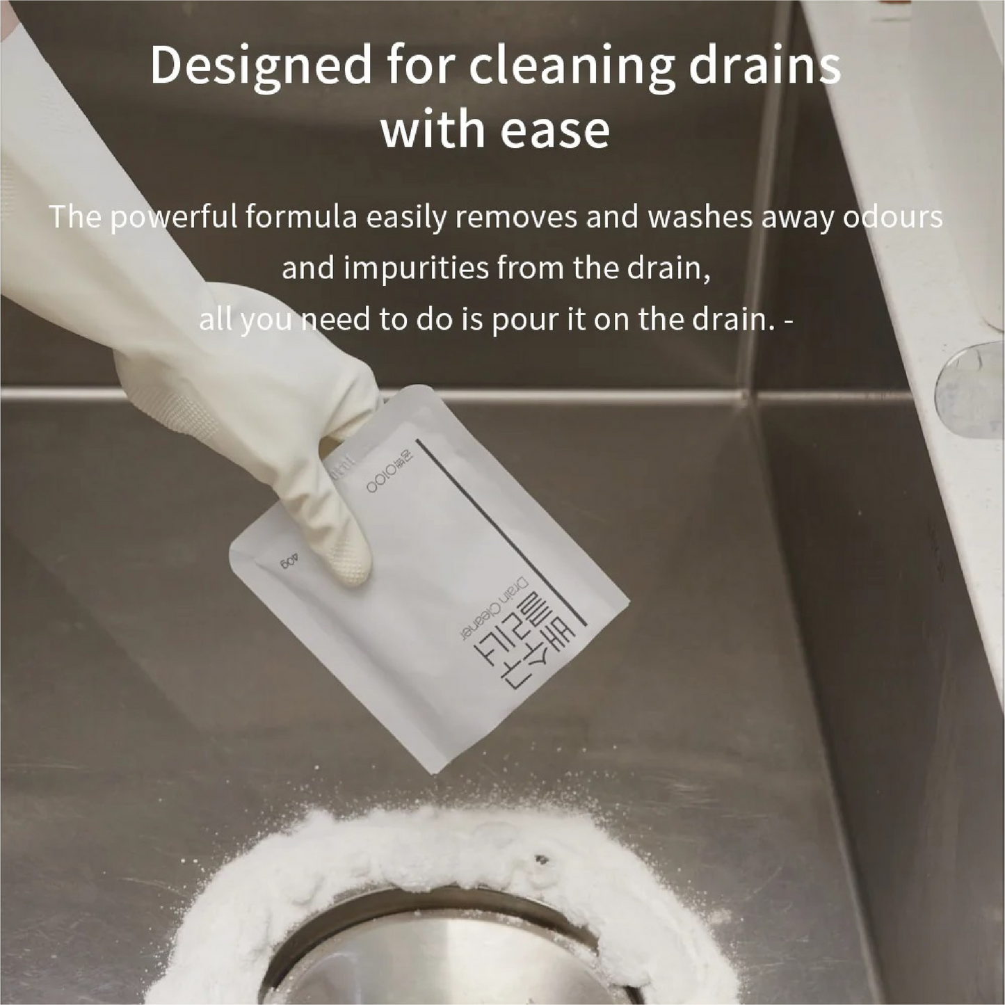 GONG100 Kitchen Bahthoom Drains Clean