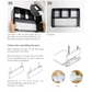 Cubics Mini Rectangle Wall Shelf Rack