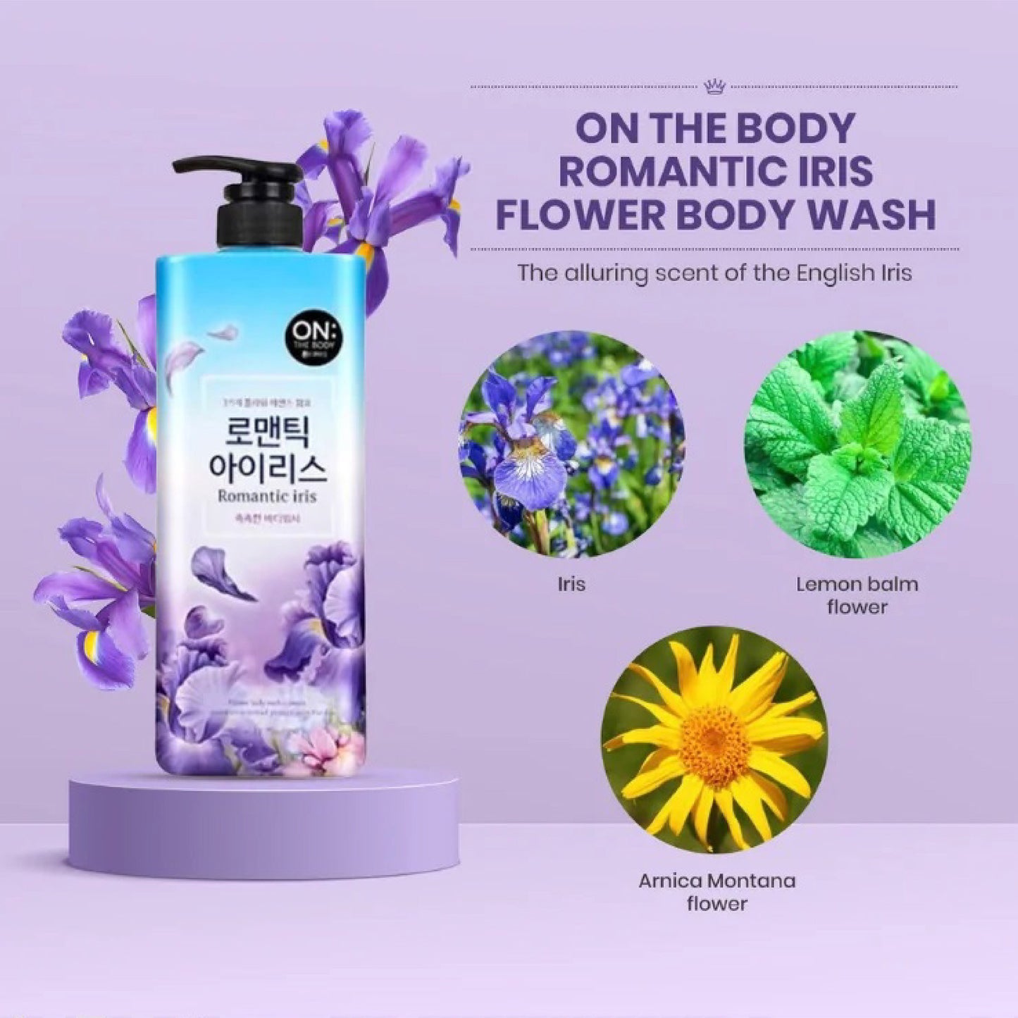 On The Body Flower Scented Body Wash 500g