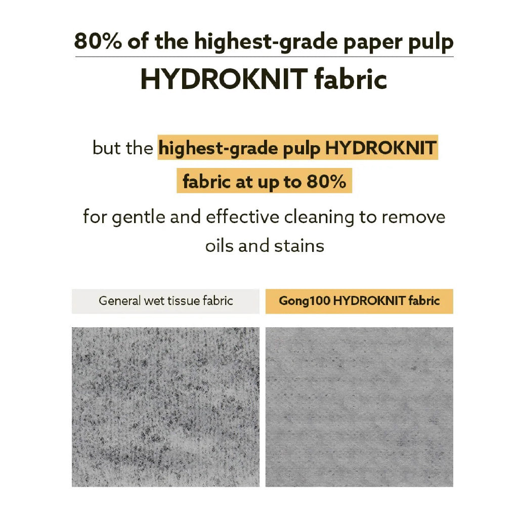 Gong100 Multi purpose Cleaning Wipes Made in Korea