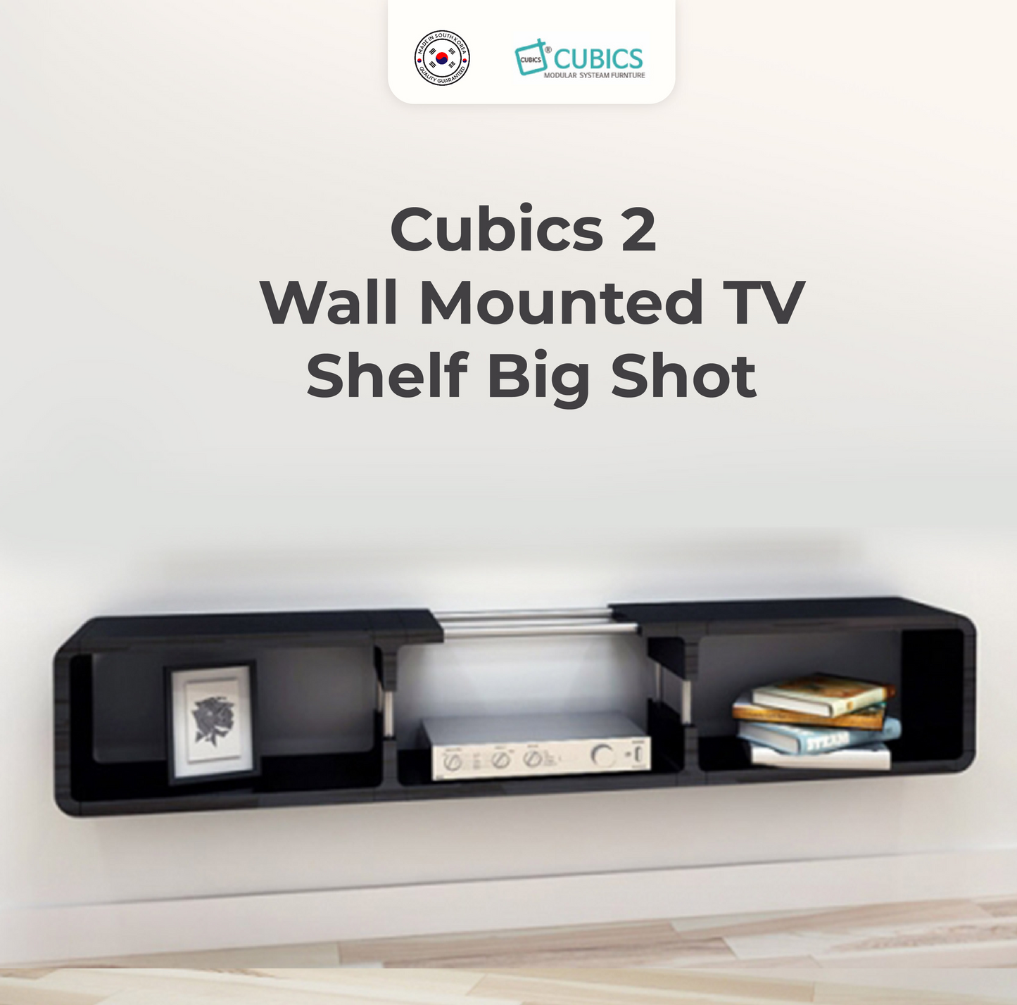 Cubics 2 Wall Mounted TV Shelf Big Shot