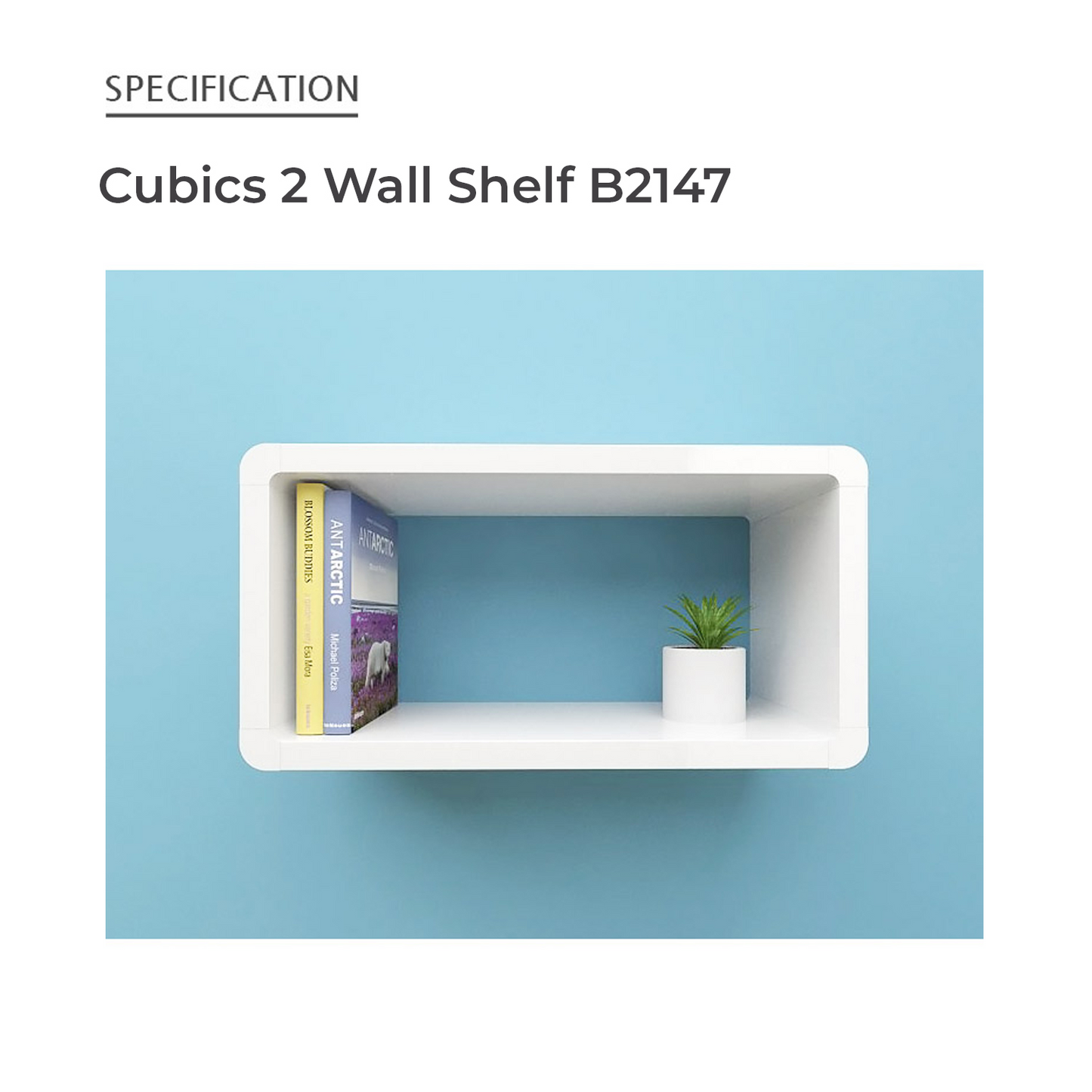 Cubics 2 Wall Shelf 2147