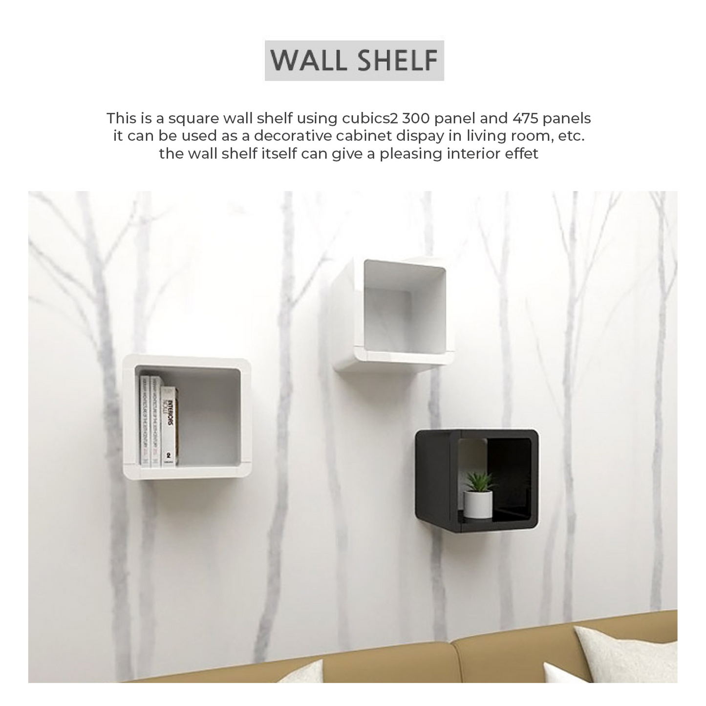 Cubics 2 Wall Shelf B2121