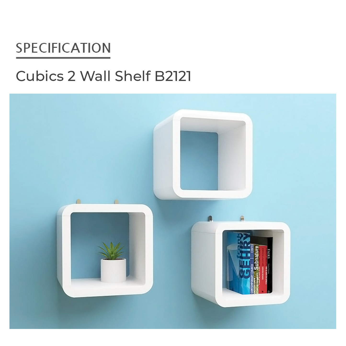 Cubics 2 Wall Shelf B2121