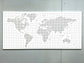 World Map Pegboard 115cm*55cm