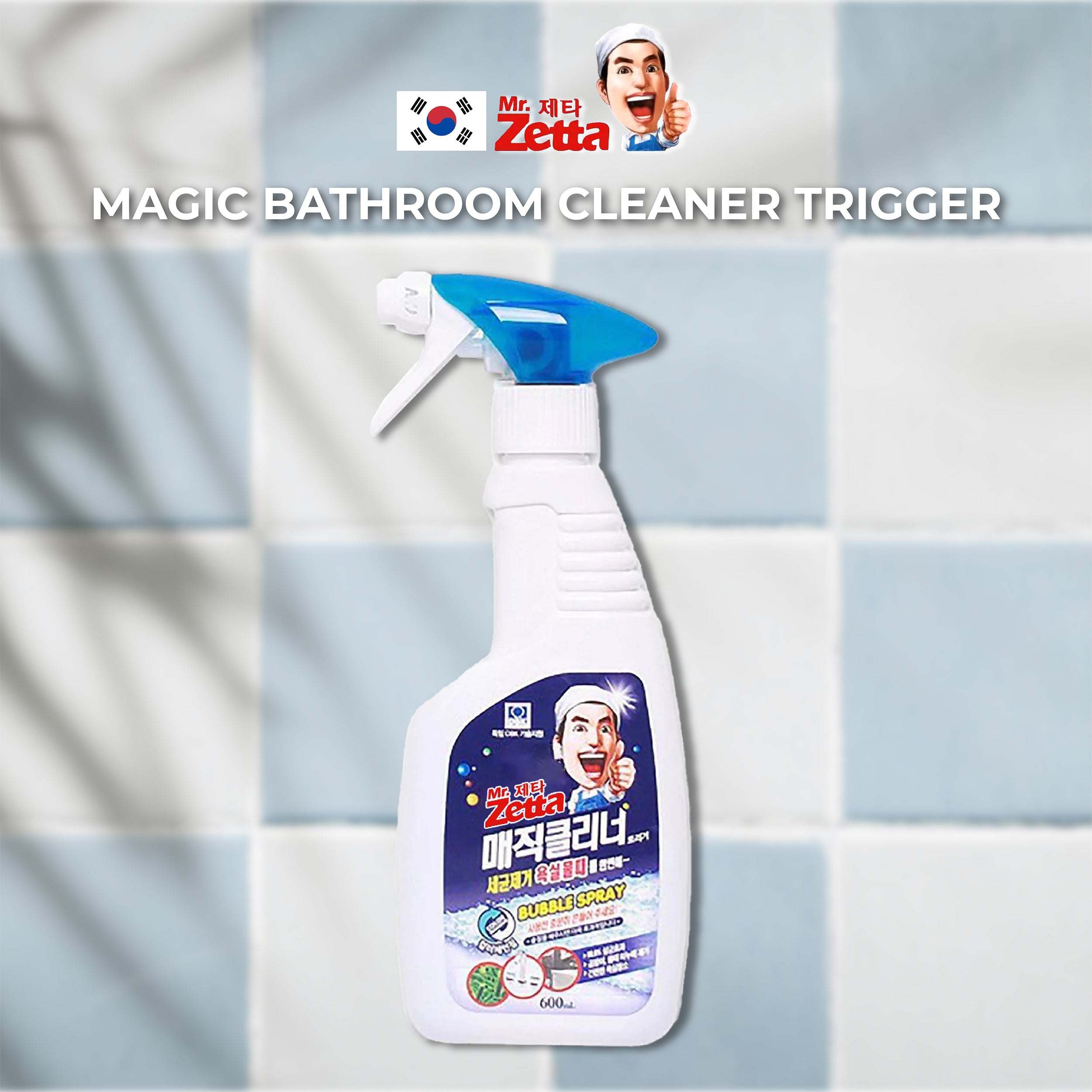 Mr. Zetta Magic Bathroom Cleaner Trigger 600ml – Minimolife