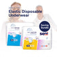 Seni Bundle Set Adult Diapers: Elastic Disposable Underwear Active