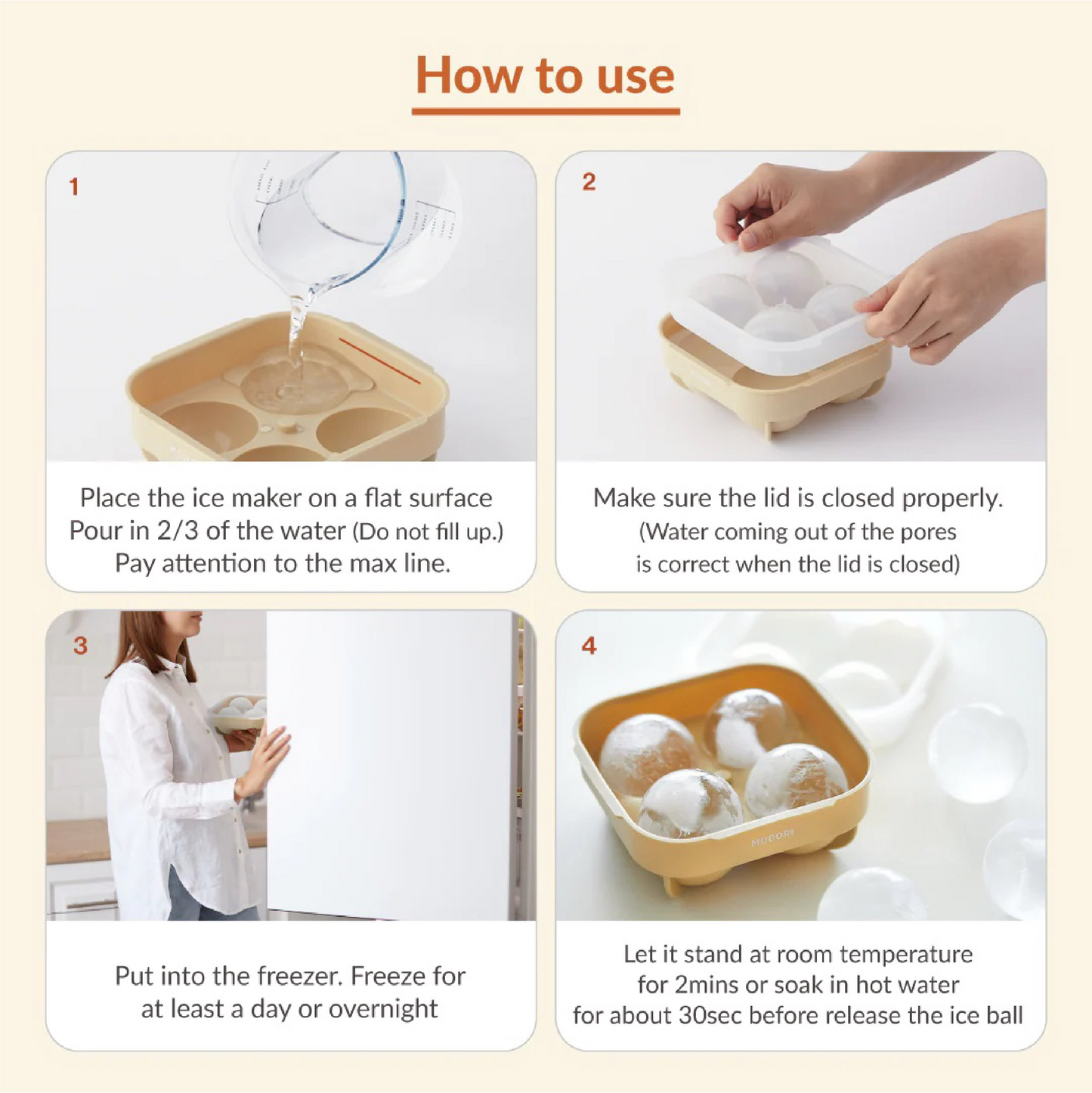 Modori Silicone Ice Ball Maker