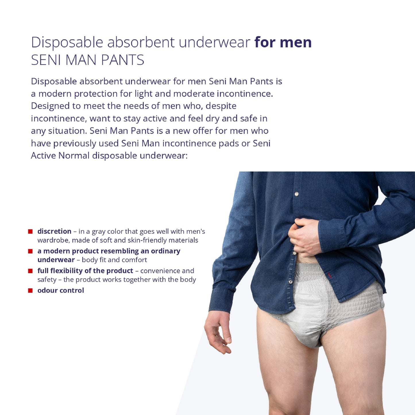 Seni Bundle Set Adult Diapers: Incontinence Pads for Men