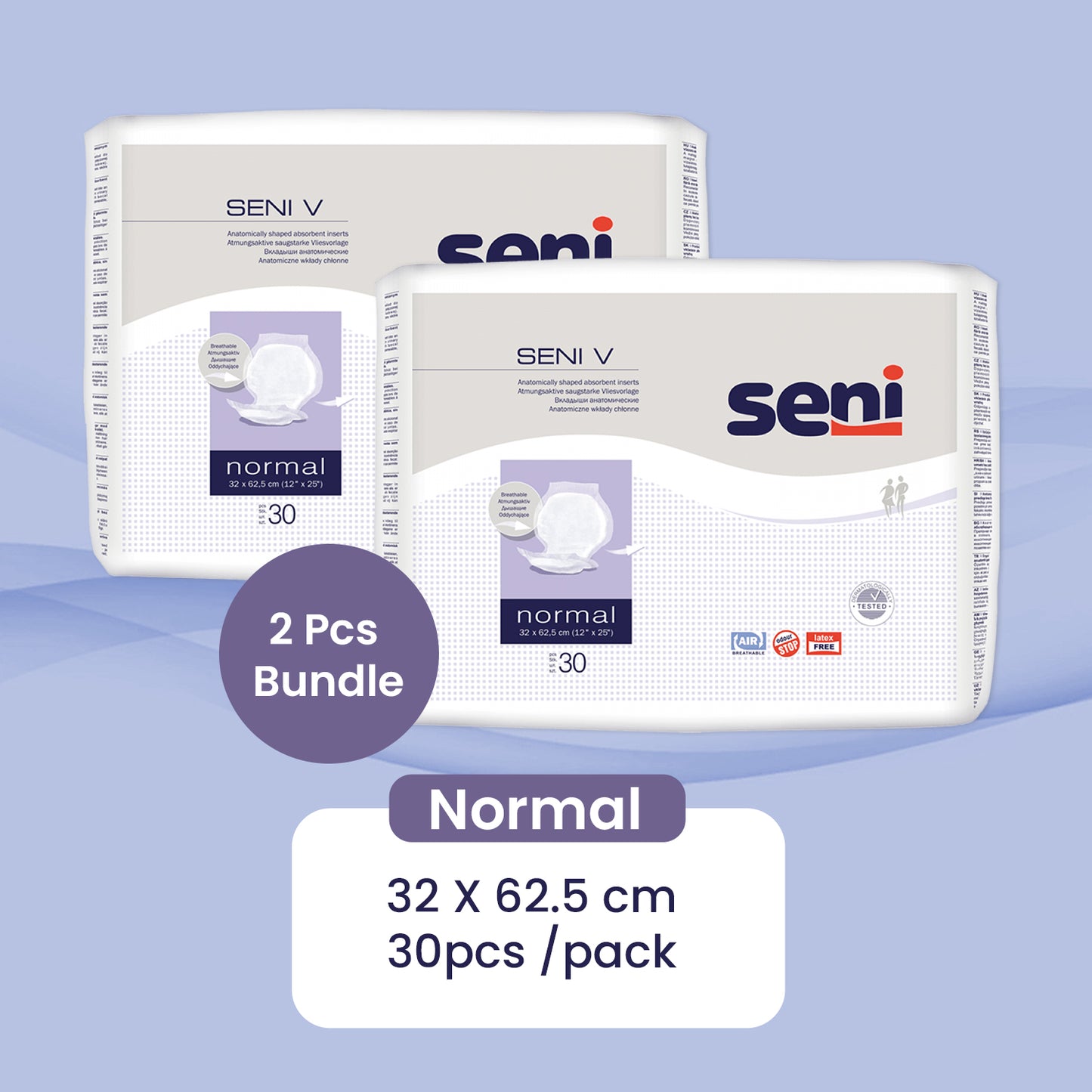 BUNDLE SET Adult Pampers: Anatomically Shaped Pads Seni V