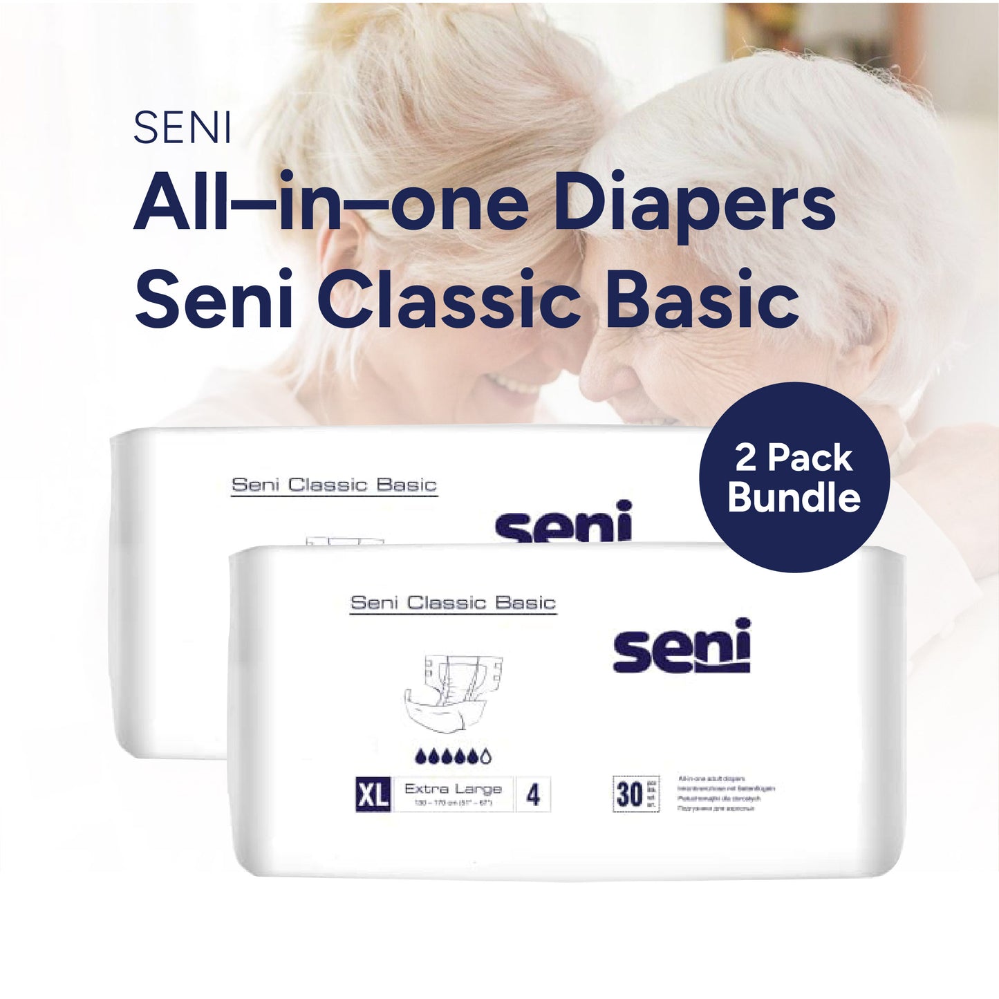 Seni BUNDLE SET Adult Pampers: All-in-one Diapers Classic Basic