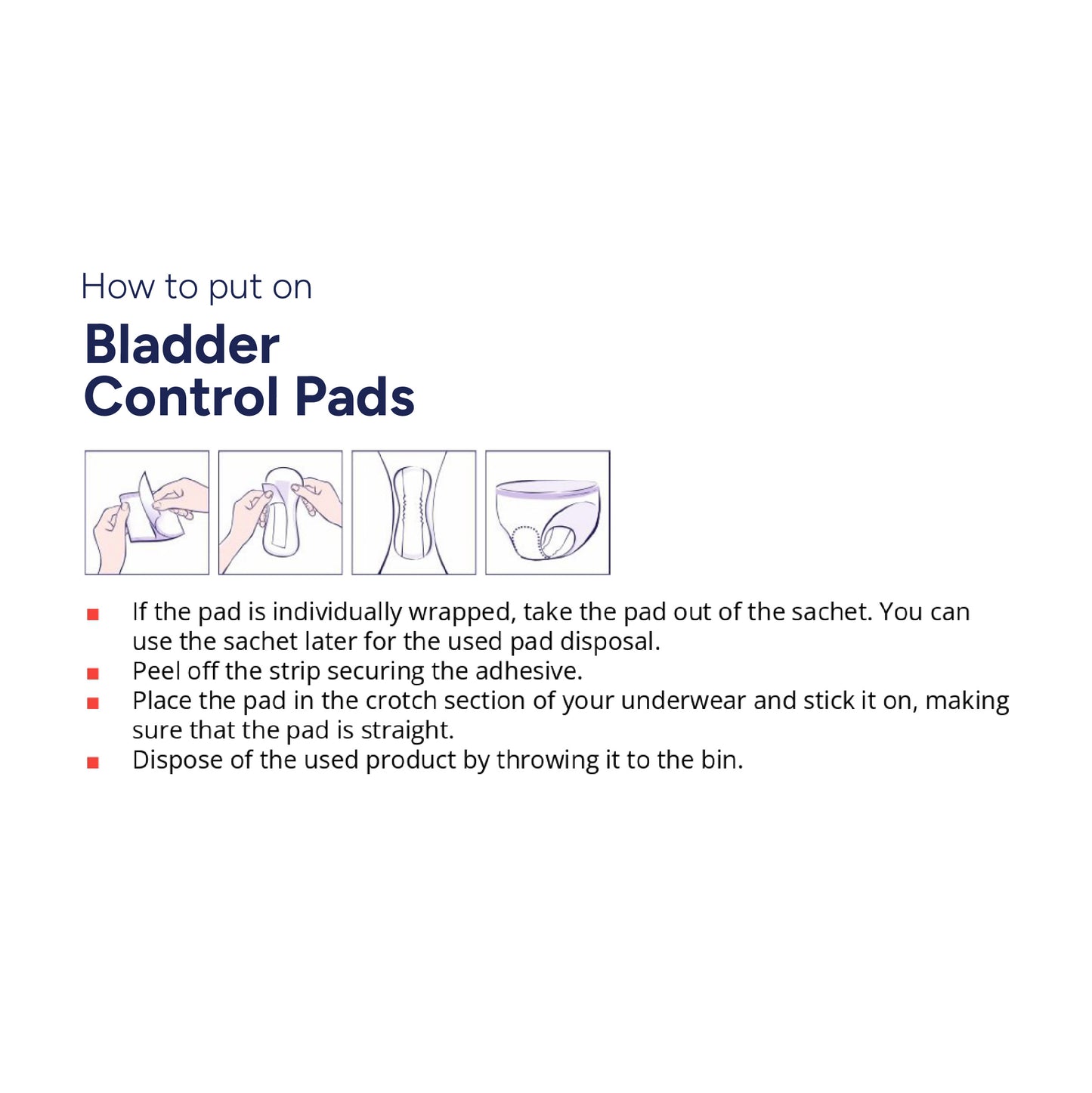 Seni Bladder Control Pads / Incontinence Pads for Women