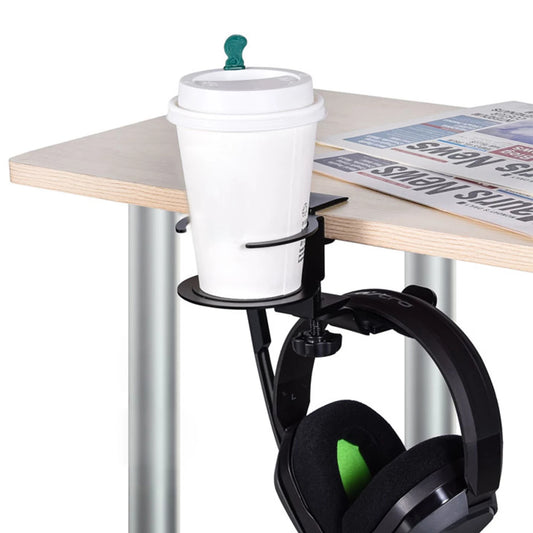 Cup and Headphone Desk Holder