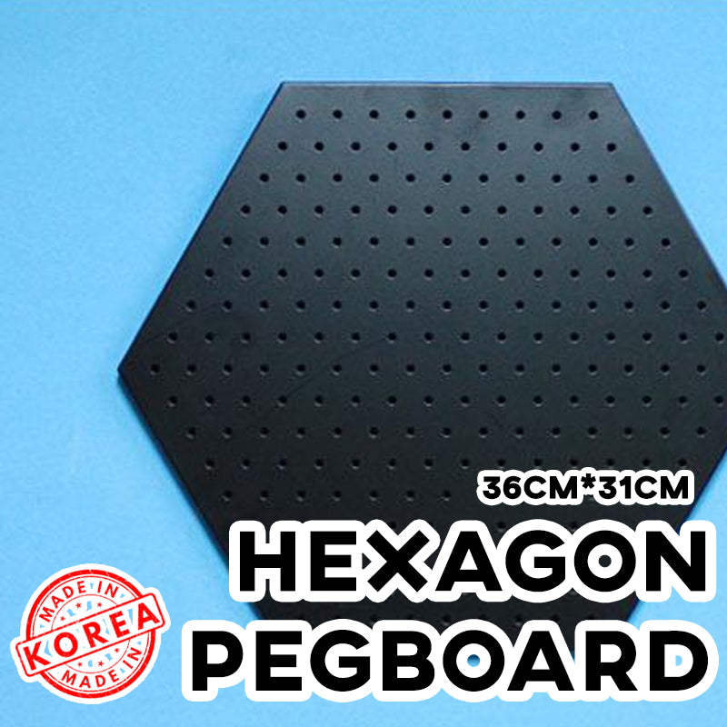 Hexagon Pegboard Wall Organizer