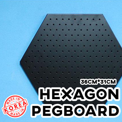 Hexagon Pegboard Wall Organizer