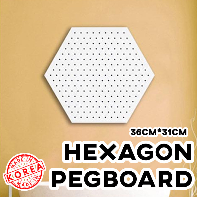 Hexagon Pegboard Wall Organizer