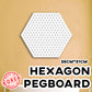 Hexagon Pegboard Wall Organizer