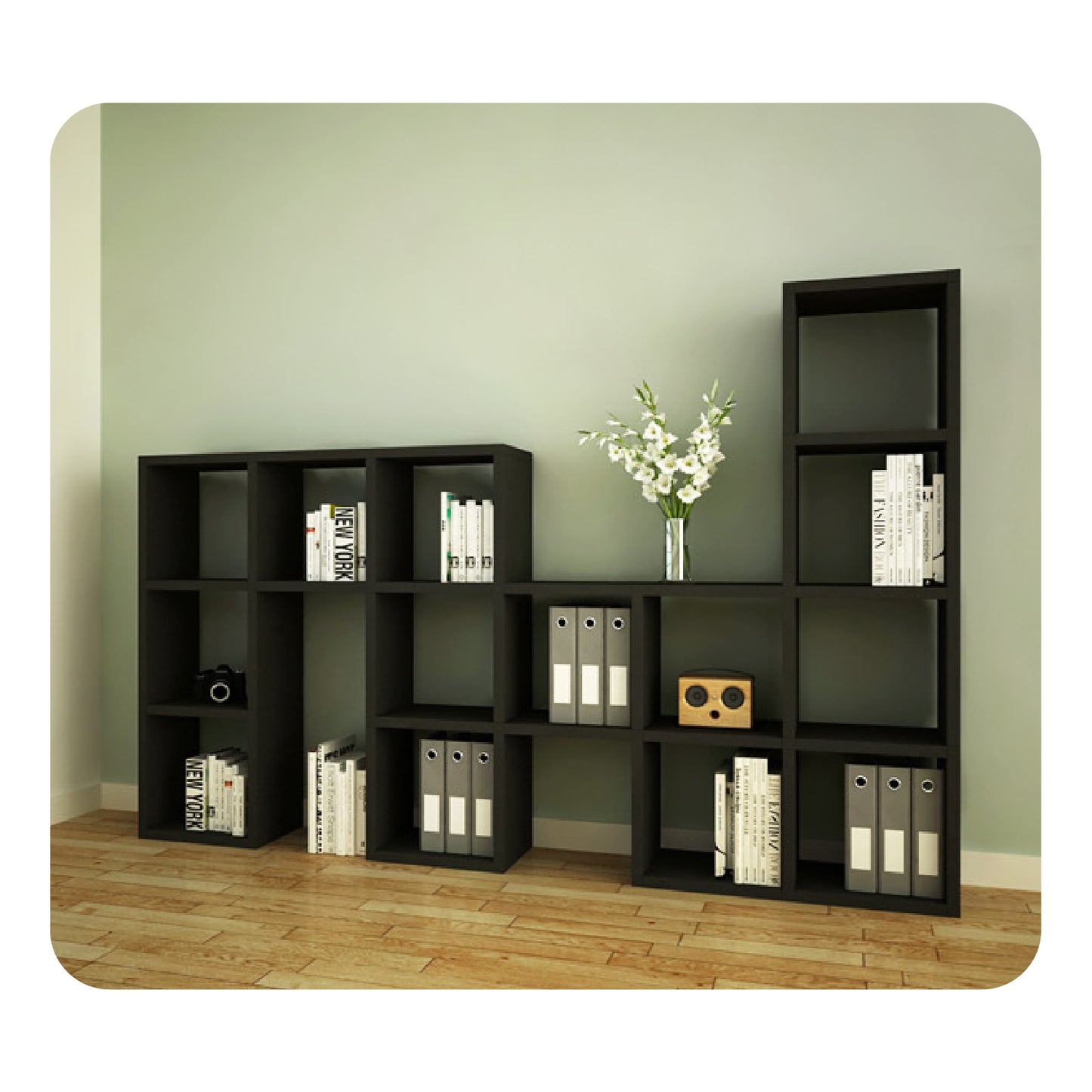 Cubics Bookshelves TMN6-4 Rack Organizer