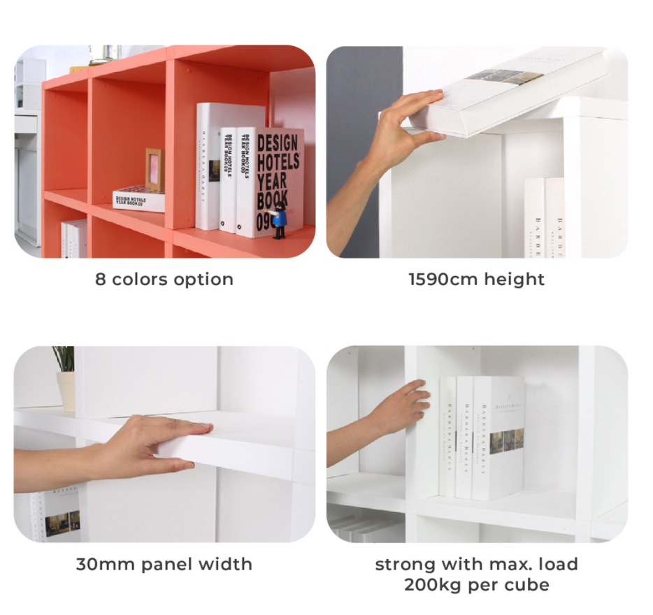 Multi Bookshelf 2x3 Organizer