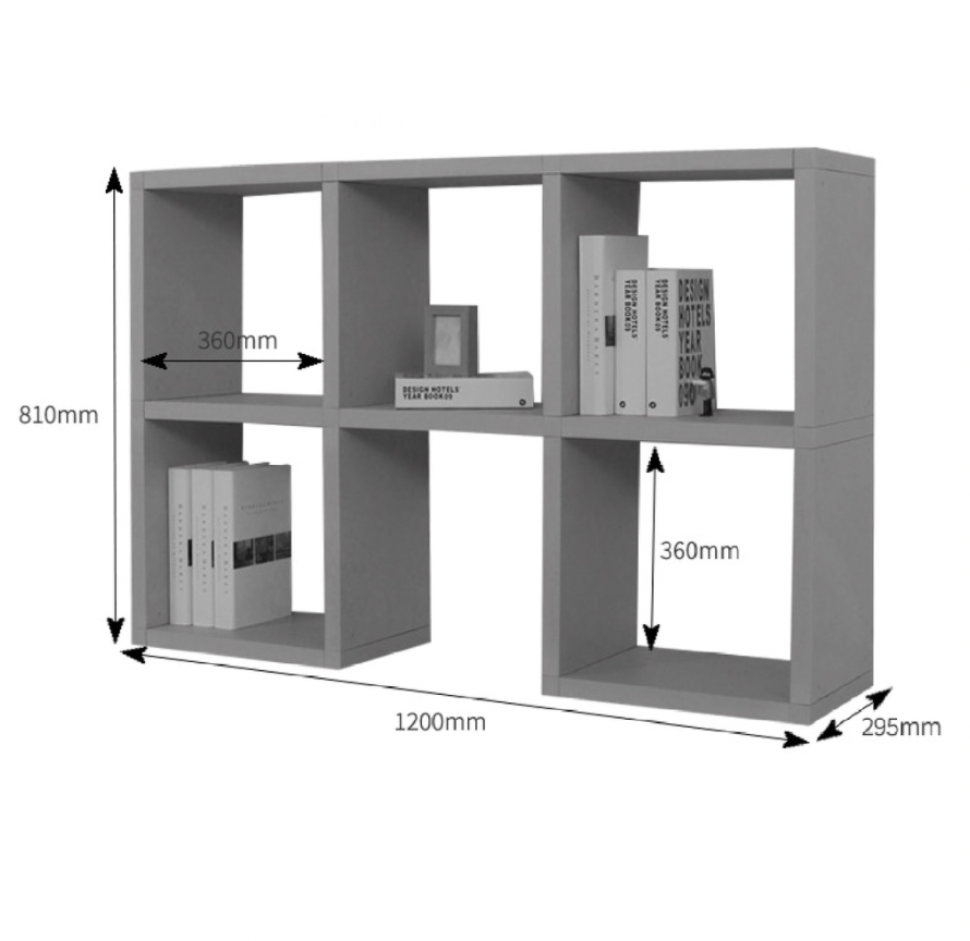 Cubics Bookshelf 1P Rack Organizer