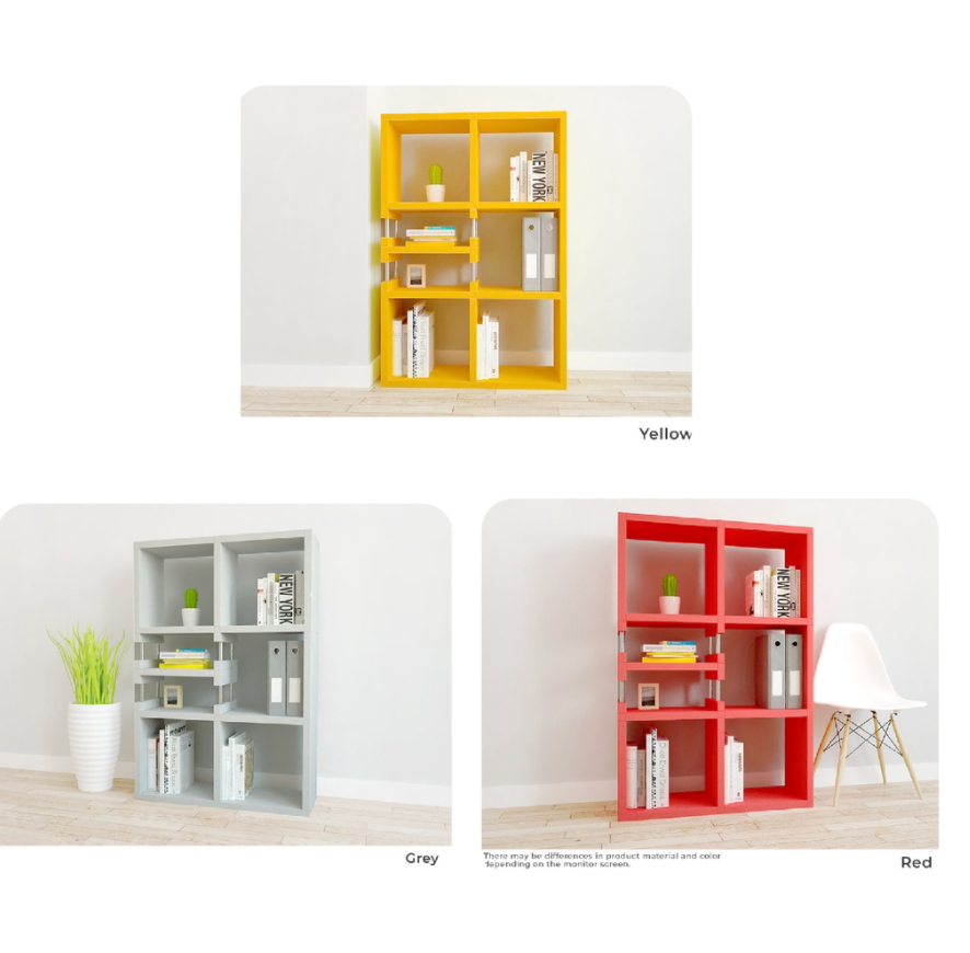 Multi Bookshelf 2x3 Organizer