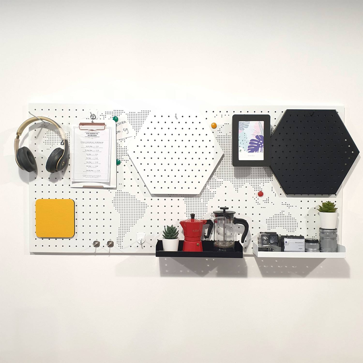 Steel Pegboard Wall organizer